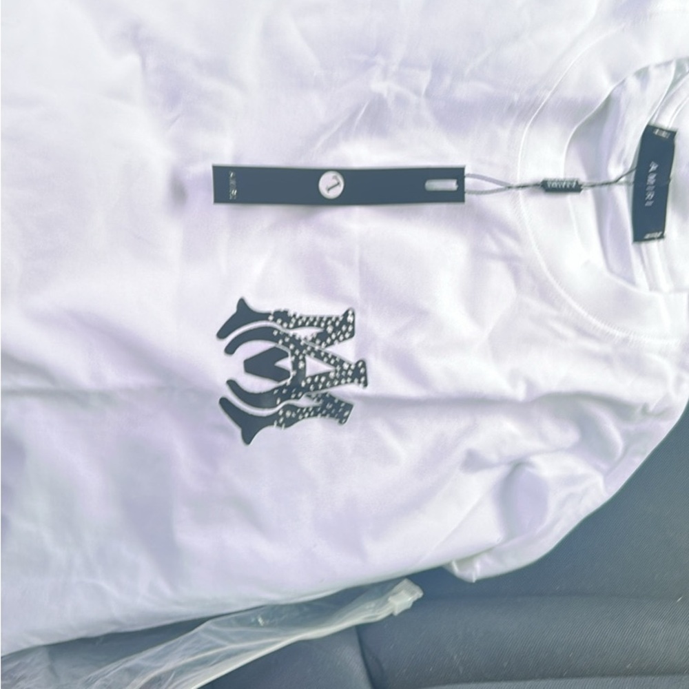 AMIRI White Short Sleeve Tee